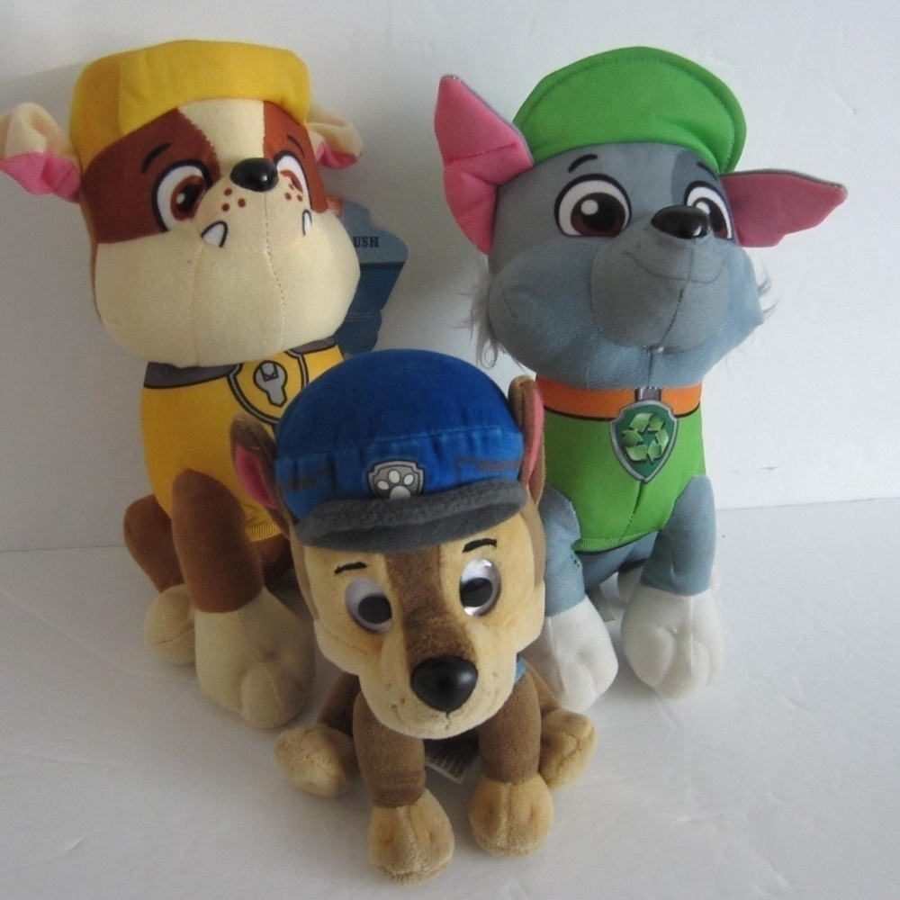 Nickelodeon Paw Patrol sfuffed animal toys , set of three ,7'',10'',11''‎